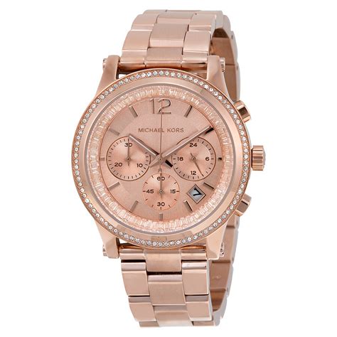 Michael Kors Heidi Rose Crystal Dial Rose Gold